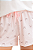 Pijama Adulto Feminino Manga Curta com Shorts Rosa Cachorro Laços - Imagem 3