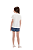 Shortdoll Menina Manga Curta Golden Azul Listrado Cor Com Amor - Imagem 2