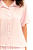 Pijama Feminino Manga Curta Americano com Shorts Listrado Rosa - Imagem 3