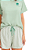Pijama Adulto Feminino Manga Curta Verde Lucky com Shorts Verde Listrado - Imagem 2