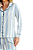 Pijama Camisaria Manga Longa Listra Azul Anna Kock Sleepwear - Imagem 2