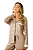 Pijama Camisaria Manga Longa Marrom Poás Comfy Touch Anna Kock Sleepwear - Imagem 1