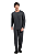 Pijama Masculino Adulto Manga Longa Cinza Chumbo Viscolycra - Imagem 1