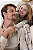 Pijama Masculino Adulto Manga Longa Bege Xadrez Marrom Cor Com Amor - Imagem 4