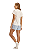 Pijama Feminino Manga Curta Blusa Corações Poás Vermelhos Short Listrado Azul Cor Com Amor - Imagem 3