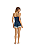 Shortdoll Alça Azul Marinho Renda Viscolycra Cor Com Amor - Imagem 2