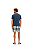 Pijama Masculino Adulto Manga Curta Azul Marinho Maxi Xadrez Cor Com Amor - Imagem 2
