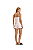 Shortdoll Alça Listrado Rosa e Branco Detalhes Preto Viscolycra Cor Com Amor - Imagem 3