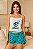 PIJAMA BABY DOLL CROPPED PERSONAGEM ESTAMPADO EM SUEDE PREMIUM - Imagem 11