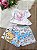 PIJAMA BABY DOLL CROPPED ADULTO HELLO KITTY EM SUEDE PREMIUM - Imagem 2
