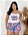 PIJAMA BABY DOLL CROPPED STITCH ADULTO PLUS SIZE EM SUEDE PREMIUM - Imagem 2