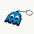 Chaveiro Pac Man Fantasma Azul Emborrachado - Imagem 1