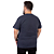 Camiseta Plus Size Estonada Moto Superior Azul. - Imagem 3