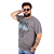 Camiseta Plus Size Estonada Genuine Rock Cinza. - Imagem 3