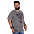 Camiseta Plus Size Estonada Hard Guitar Cinza. - Imagem 3