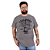 Camiseta Plus Size Estonada Hard Guitar Cinza. - Imagem 1