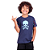 Camiseta Infantil Crack Skull Marinho - Imagem 1