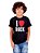 Camiseta Infantil I Love Rock Preta - Imagem 1