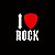 Camiseta Infantil I Love Rock Preta - Imagem 3
