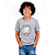 Camiseta Infantil Novo Jogador Cinza Mescla. - Imagem 1
