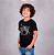 Camiseta Infantil Bateria Line Drum Preta - Imagem 1