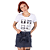 Camiseta Feminina Kiss Cat Branca - Imagem 4