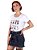 Camiseta Feminina Kiss Cat Branca - Imagem 3