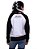 Moletinho Feminino Raglan Kiss Cat Branco Slim - Imagem 3