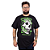 Camiseta Plus Size Caveira Madness Preto Jaguar. - Imagem 1