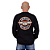Camiseta Manga Longa Moto American Preta - Imagem 1