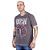 Camiseta Rush Estonada Premium Cinza Oficial - Imagem 1