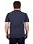 Camiseta Plus Size Básica Estonada Azul. - Imagem 2