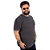 Camiseta Plus Size Básica Estonada Preta. - Imagem 3