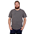 Camiseta Plus Size Básica Estonada Básica Cinza. - Imagem 1