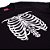 Camiseta Caveira Esqueleto Preta. - Imagem 2