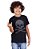 Camiseta Infantil Caveira Ossos Preta - Imagem 1