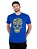 Camiseta Brasil Fut Caveira Azul. - Imagem 1