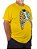 Camiseta Plus Size Brasil Esqueleto Amarela. - Imagem 3