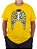 Camiseta Plus Size Brasil Esqueleto Amarela. - Imagem 1