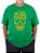 Camiseta Plus Size Brasil Fut Caveira Verde. - Imagem 1