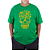 Camiseta Plus Size Brasil Fut Caveira Verde. - Imagem 1