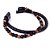 Pulseira Masculina Em Couro Preto - Imagem 2