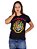 Camiseta Feminina Harry Potter Hogwarts Preta Oficial - Imagem 1