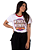Camiseta Feminina Ringer DC Mulher Maravilha Retrô Branca Oficial - Imagem 1