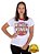 Camiseta Feminina Ringer DC Mulher Maravilha Retrô Branca Oficial - Imagem 4