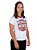 Camiseta Feminina Ringer DC Mulher Maravilha Retrô Branca Oficial - Imagem 3