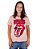 Camiseta Feminina Rolling Stones Rosa Oficial - Imagem 1