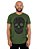 Camiseta Caveira Escrita Verde Cipestre. - Imagem 1