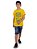 Camiseta Juvenil Brasil Fut Caveira Amarela - Imagem 3