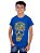 Camiseta Juvenil Brasil Fut Caveira Azul - Imagem 3